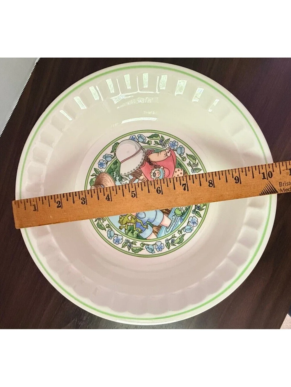 Watkins Country Kids Pie Plate Summertime Strawberry Pie Recipe 1989 Vintage